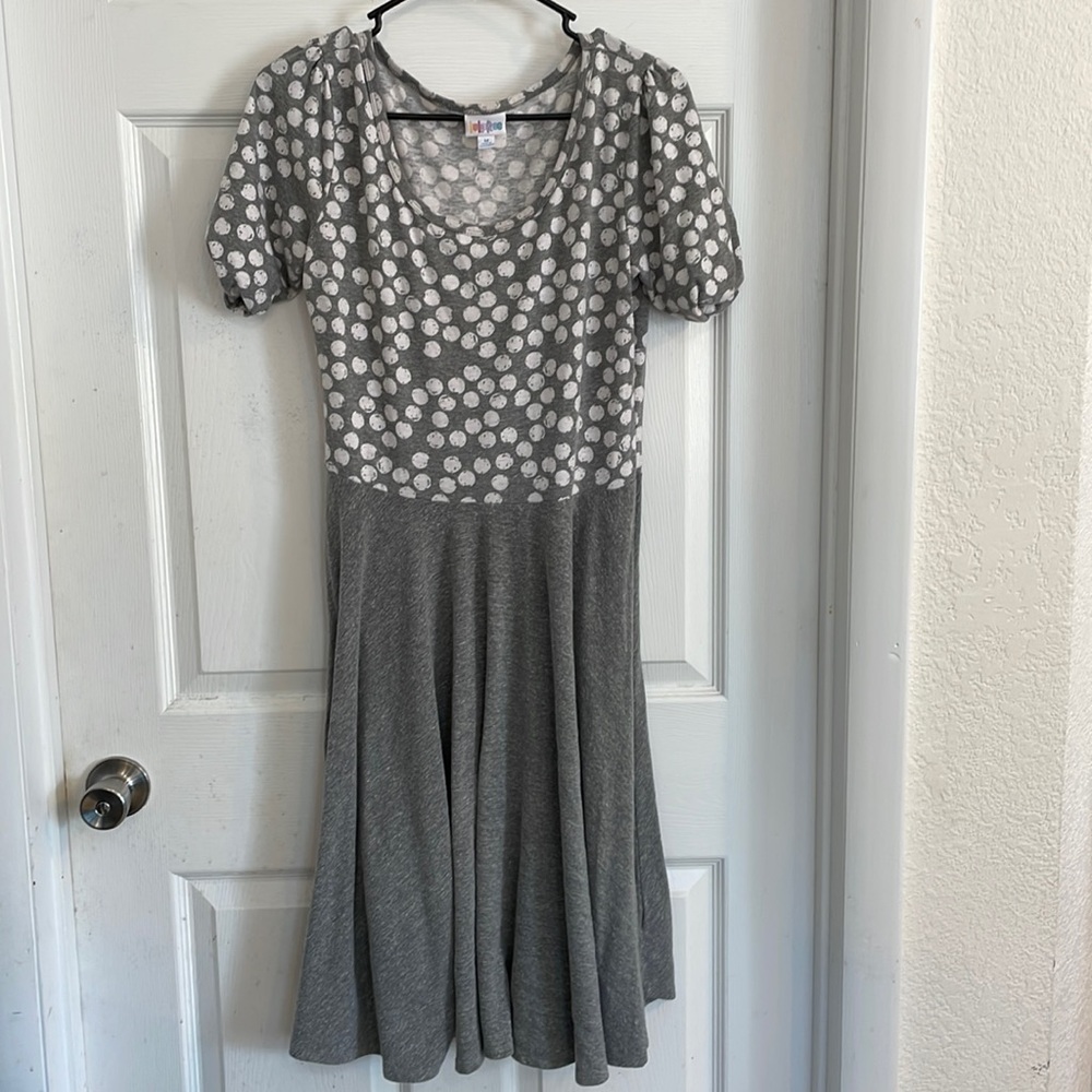 LulaRoe Gray Dress EUC